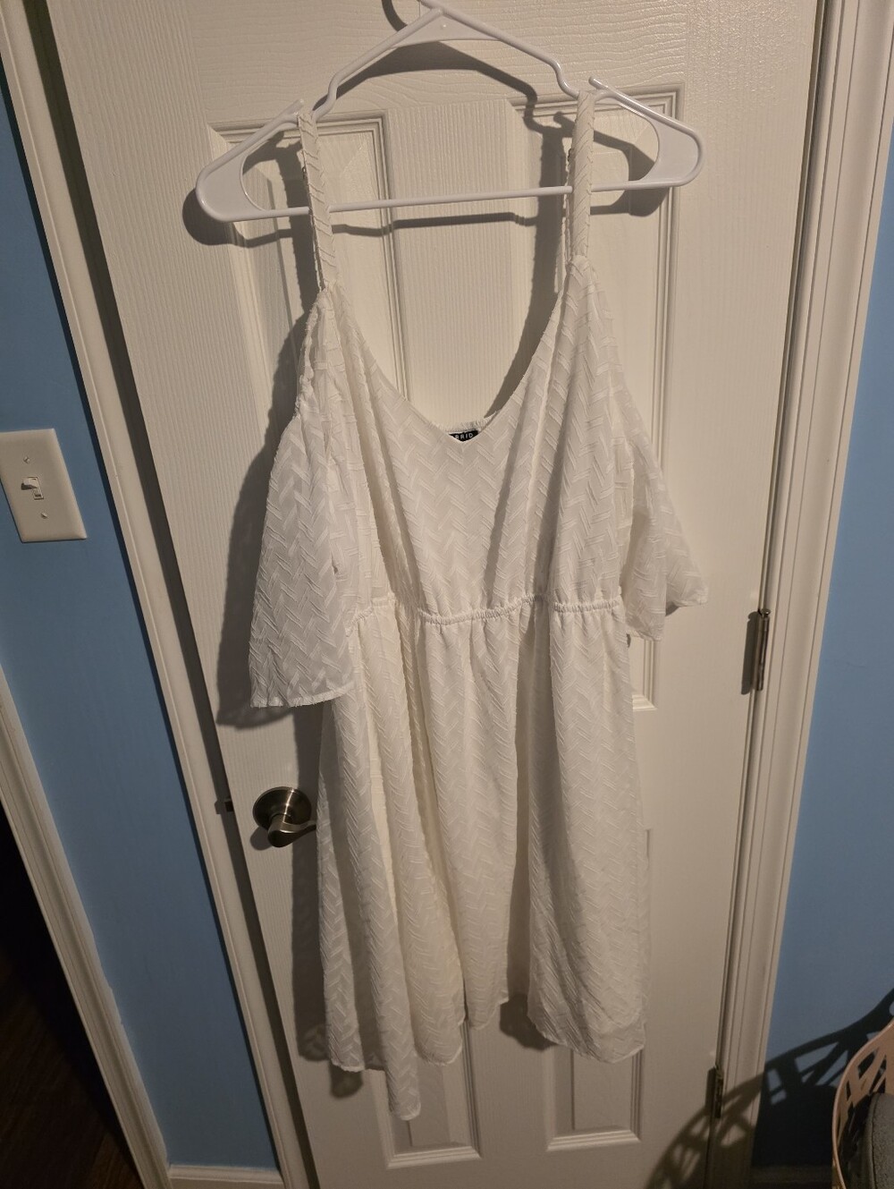 Torrid White Cold Shoulder Dress